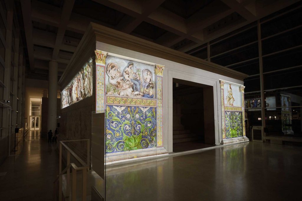 rome night experience ara pacis
